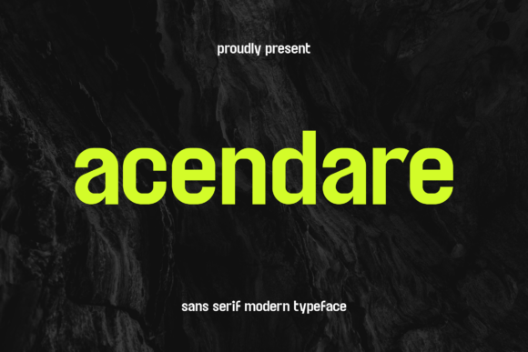 Acendare: A Clean, Confident Sans Serif Font for Small Businesses