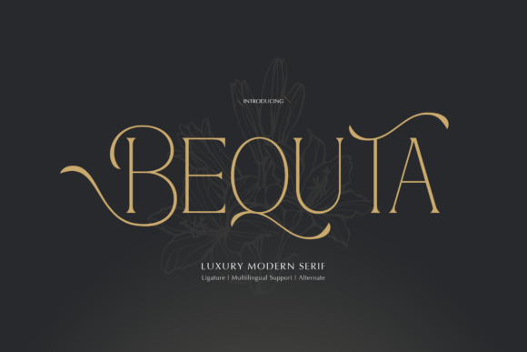 Bequta: A Modern Serif Font for Editorial Sophistication