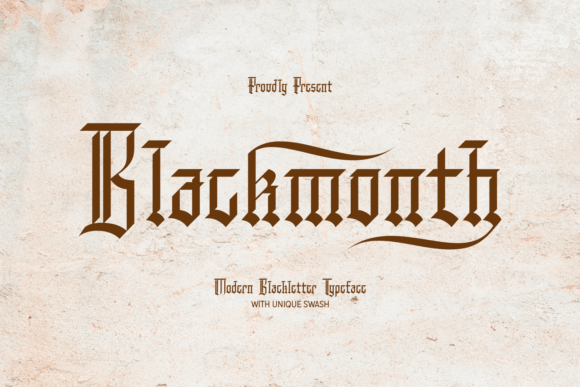 Blackmonth: A Blackletter Typeface That Elevates Real Small Business Branding