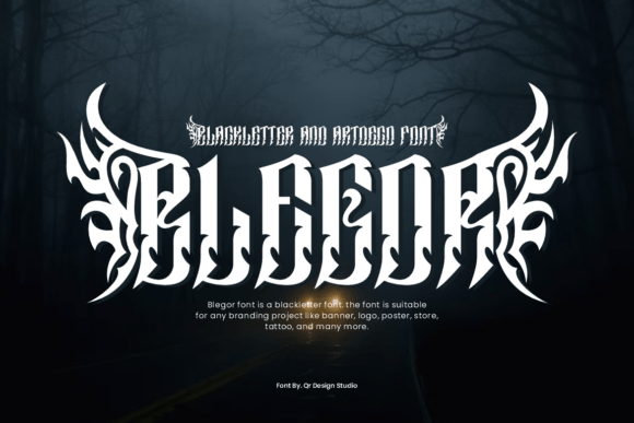 Blegor Font: A Bold Blackletter for Campaign Headlines
