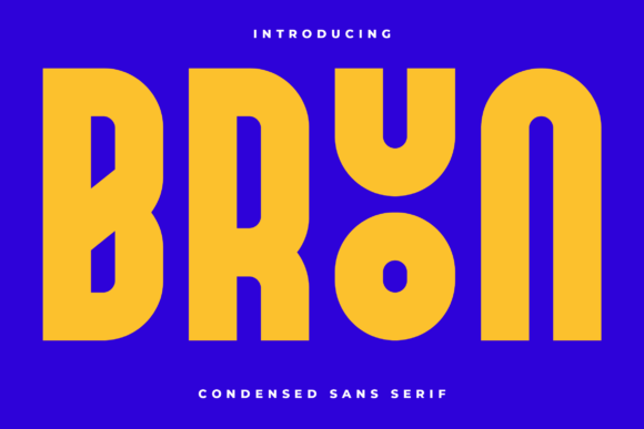 Bruon: A Modern Sans Serif Font for Digital Design