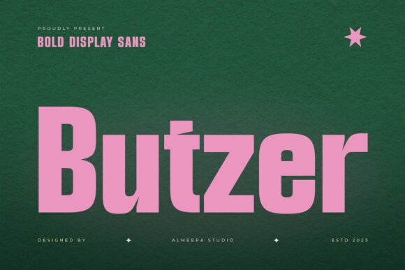 Butzer: A Bold, Grounded Sans Serif for Editorial Clarity