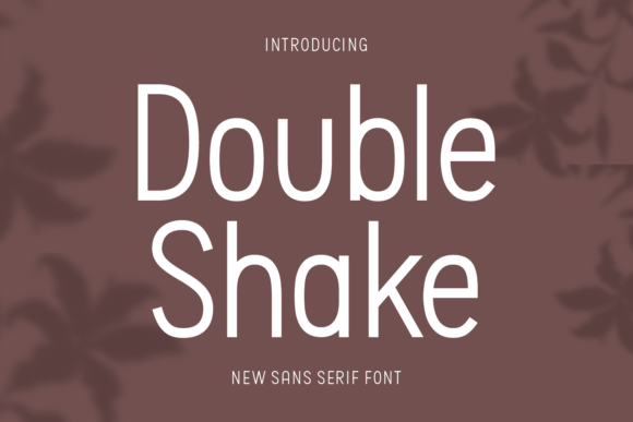 Double Shake: A Clean Sans Serif Font for Modern Web Design