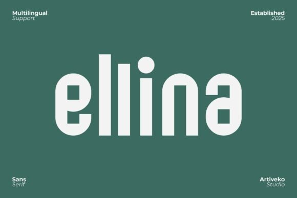 Ellina: A Refined Sans Serif Font for Campaign Clarity