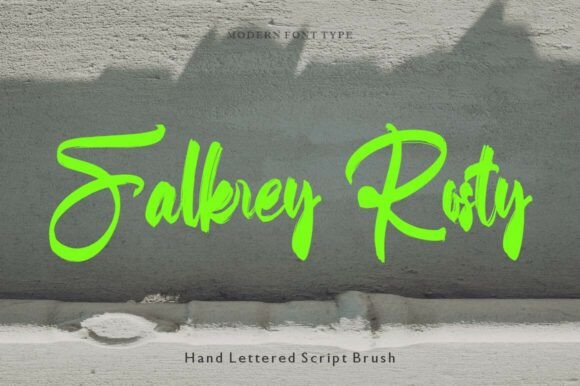 Falkrey Rosty: A Handwritten Typeface That Feels Like a Human Touch