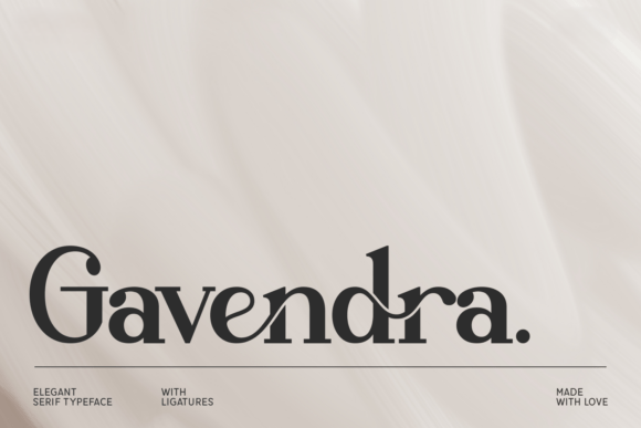 Gavendra: A Serif Typeface That Breathes Quiet Confidence