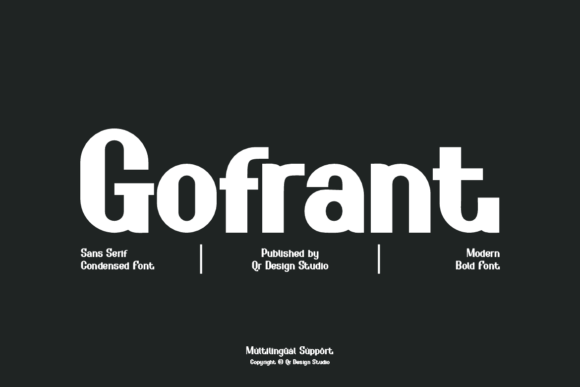 Gofrant: A Bold Sans Serif Font for Scroll-Stopping Marketing