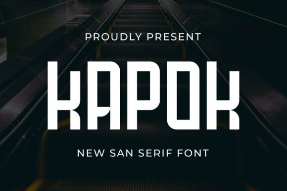 Kapok: A Bold Sans Serif Font for Digital Branding