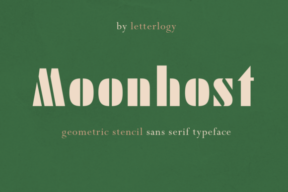Moonhost: A Geometric Sans Serif Display Typeface for Digital Impact