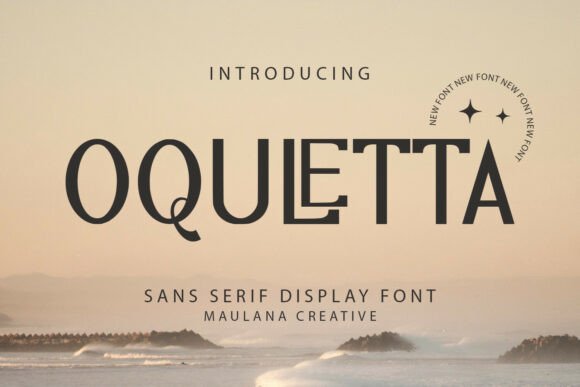 Oquletta: A Refined Sans Serif Display Typeface for Editorial Calm