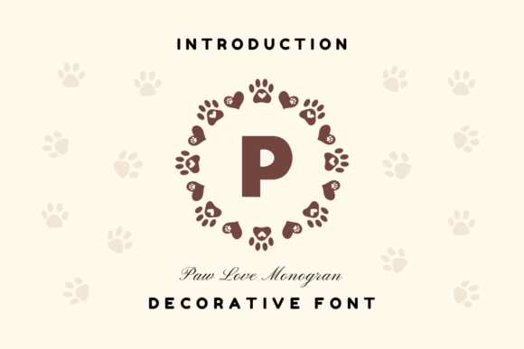 Paw Love Monogram: A Decorative Font That Builds Warmth and Recognition