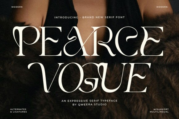 Pearce Vogue: A Luxury Serif Font for Brand Consistency