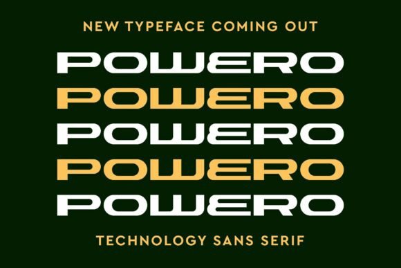 Powero: A Bold, Modern Sans Serif Font for Handmade Brands