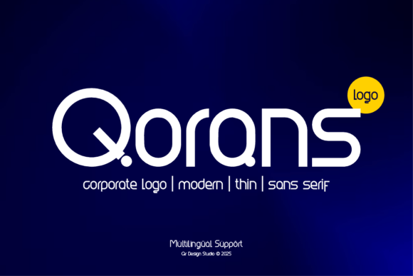 Qorans: A Modern Sans Serif Font That Elevates Digital Branding