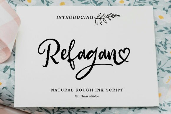 Refagan: A Hand-Crafted Brush Script Font for Makers