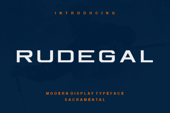 Rudegal: A Bold Sans Serif Display Typeface for Editorial Impact