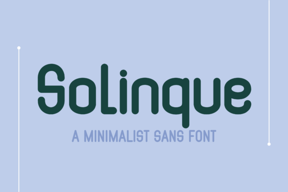 Solinque: A Modern Sans Serif Font for Handmade Makers