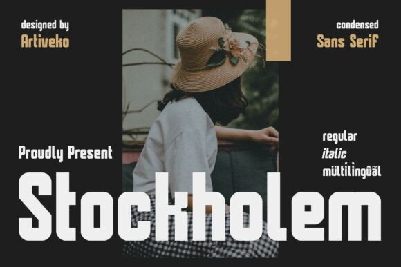 Stockholem: A Sans Serif Font That Breathes With Your Content