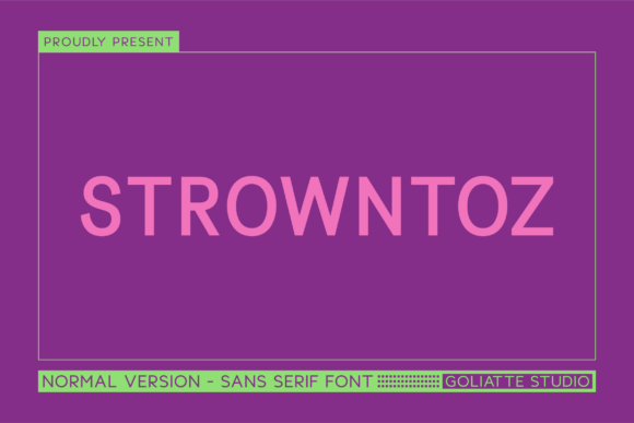 Strowntoz: A Clean, Confident Sans Serif Font for Small Businesses